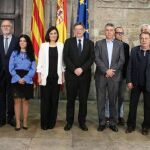 El presidente Ximo Puig y la consellera de Sanidad presentaron ayer las ayudas al copago farmacéutico para los desempleados con rentas inferiores a 18.000 euros anuales