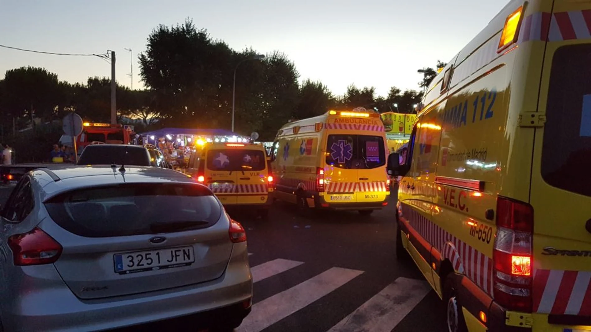 Un atropello múltiple en Colmenarejo deja tres menores y un adulto heridos