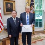 Trump con Kim Yong Chol en la Casa Blanca
