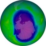 Capa de ozono sobre la Tierra, en una imagen captada en 2006