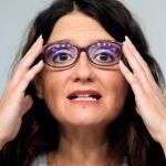 La vicepresidenta y portavoz del Consell, Mónica Oltra, tras la reunión del pleno semanal