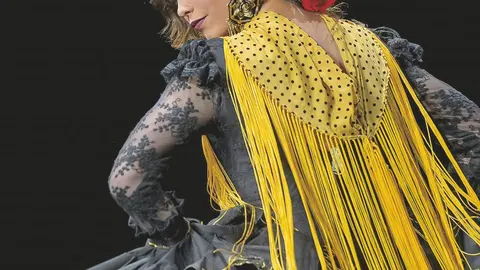 Gloria Camila, el jueves en el desfile de Lina, en Sevilla