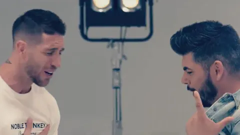 Sergio Ramos, junto a Demarco Flamenco
