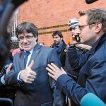 El ex presidente catalán abandona la cárcel de Neumünster en Alemania tras pagar la fianza impuesta por el juez