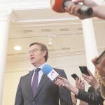 Feijóo pidió ayer al PP que «escuche» a Mariano Rajoy / Efe