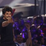 Miki durante su participación en Eurovisión