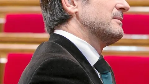 En la imagen, el diputado de CiU Oriol Pujol