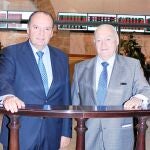 El presidente de la Cámara de Comercio, José Vicente Morata, y el de la Bolsa de Valencia, Ángel Torre