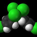Representación tridimensional de la molécula de DDT