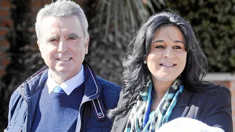 Ortega Cano y Ana María Aldón, con el pequeño José María