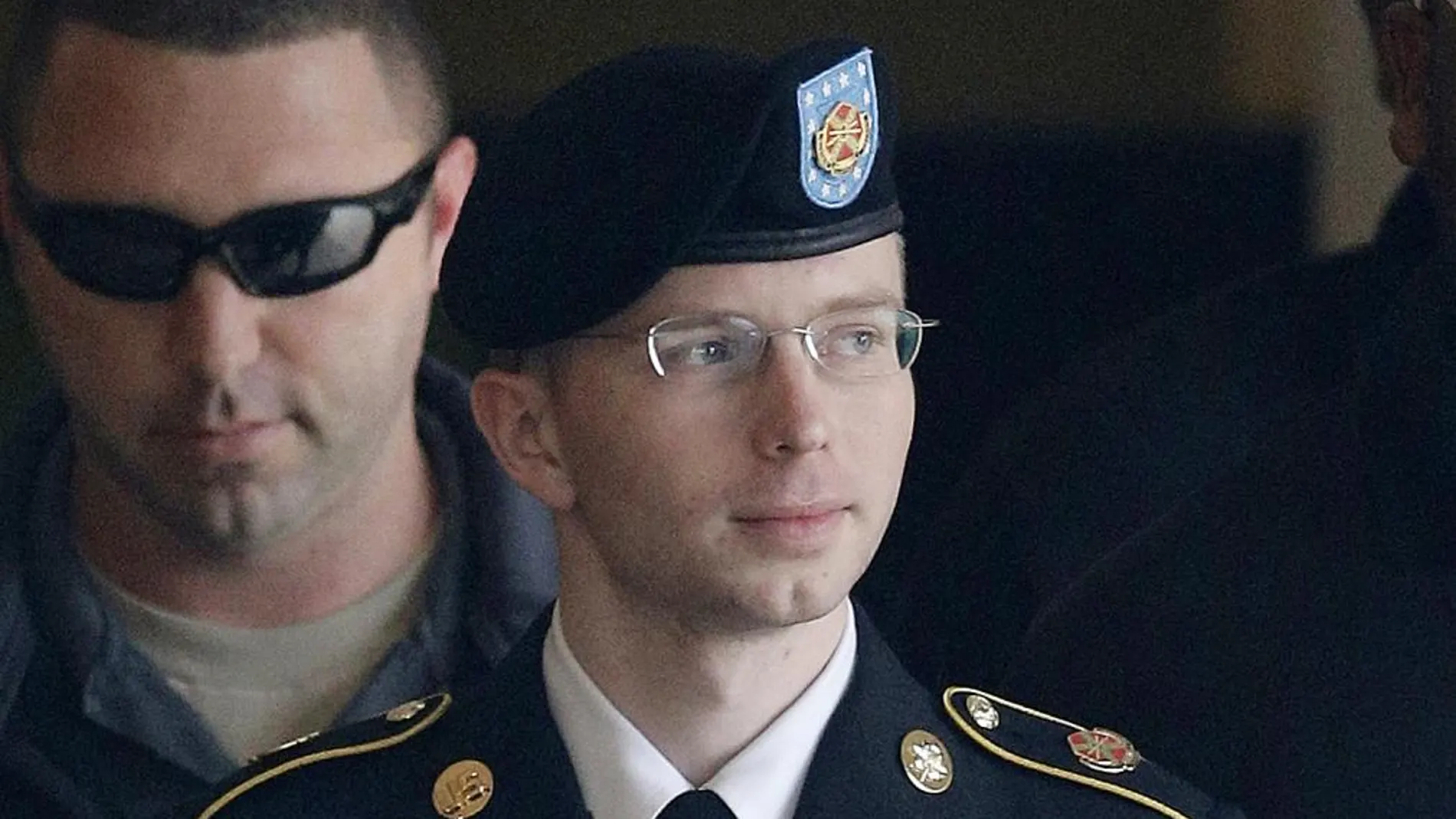 El soldado Manning, hoy en la corte militar que le ha condenado a 35 años de prisión