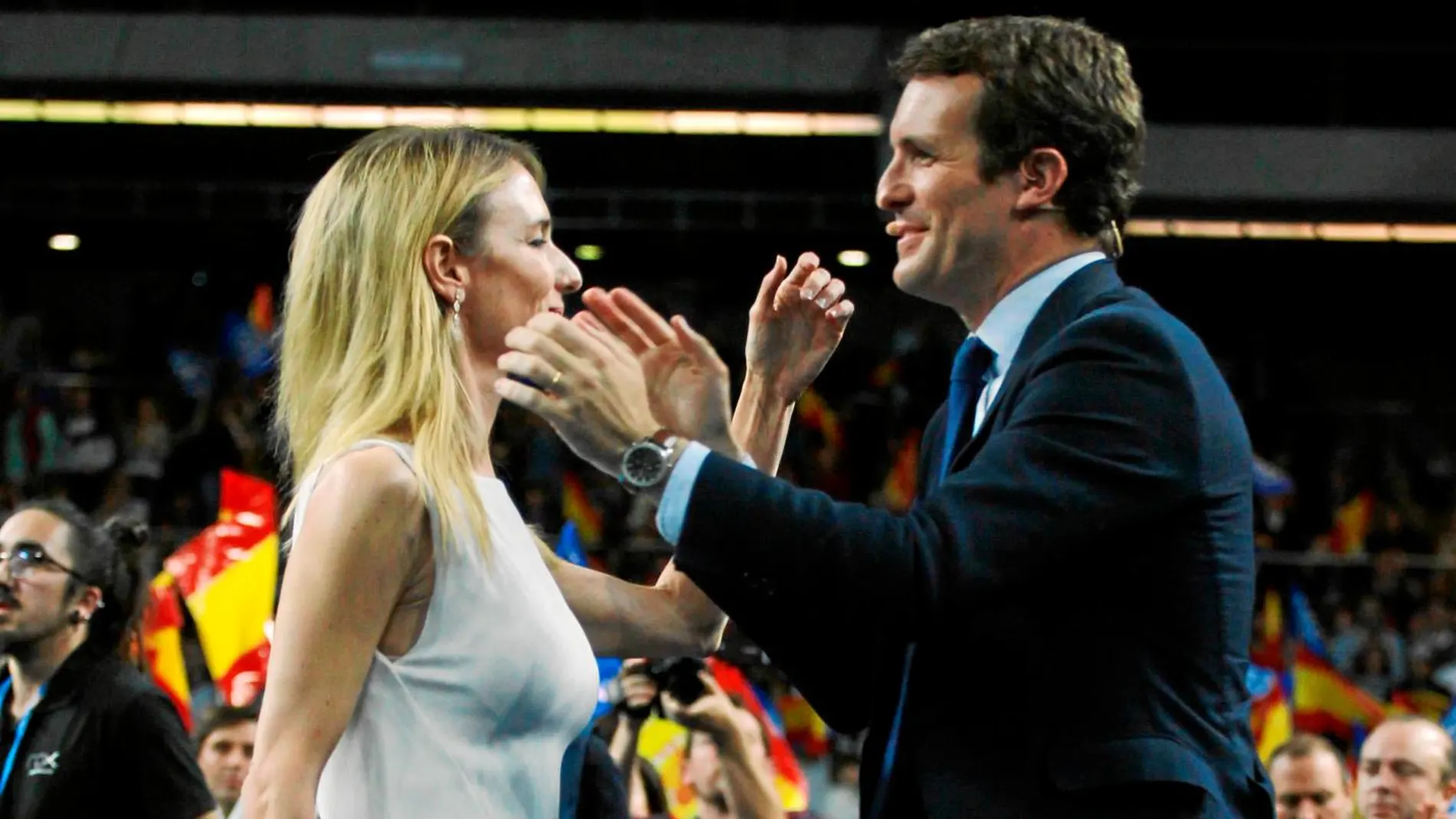 El presidente del PP, Pablo Casado, junto a Cayetana Álvarez de Toledo / Foto: Cipriano Pastrano