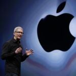 Imagen de Tim Cook, CEO de Apple, durante la presentación del iPhone 5 el 12 de septiembre del pasado año.