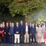 El alcalde de Segovia, Pedro Arahuetes, junto a organizadores y participantes del Hay Festival