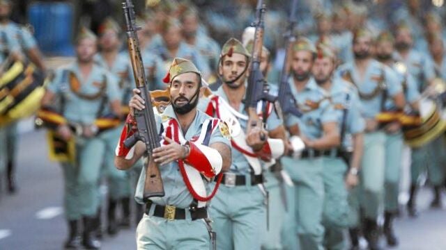 Como en años anteriores, los legionarios han sido una de las unidades más aplaudidas de todo el desfile