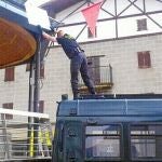 La Guardia Civil retiró la fotografía de un preso de ETA del centro de la Plaza del municipio navarro de Alsasua