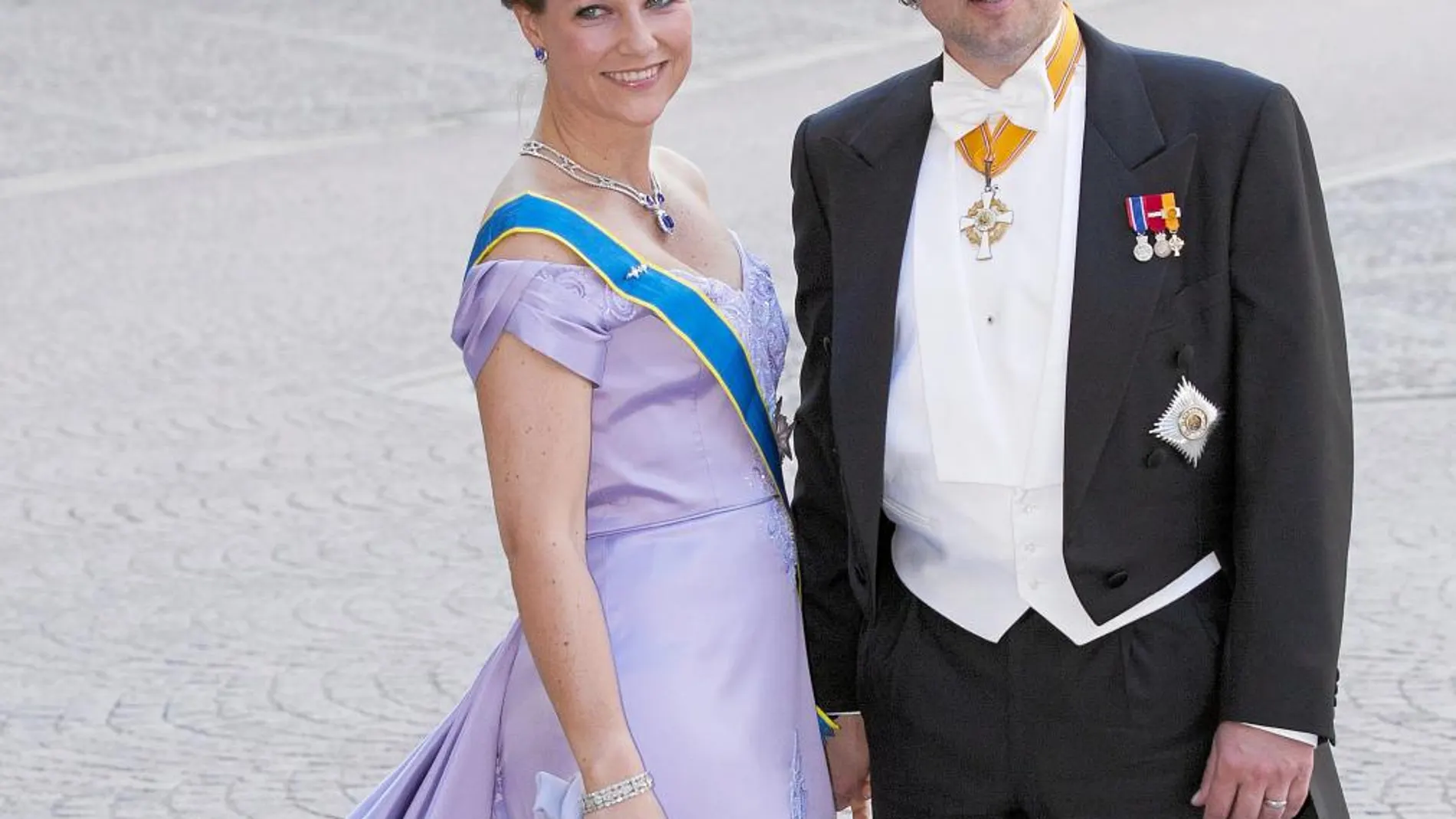 La princesa María Luisa de Noruega, con Ari Behn
