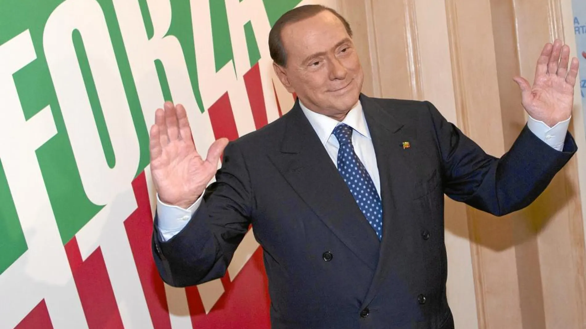 El ex primer ministro Silvio Berlusconi, el pasado 19 de septiembre, durante la inauguración de la sede de Fuerza Italia en Roma