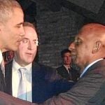Obama y Fariñas, ayer, durante su encuentro en Miami