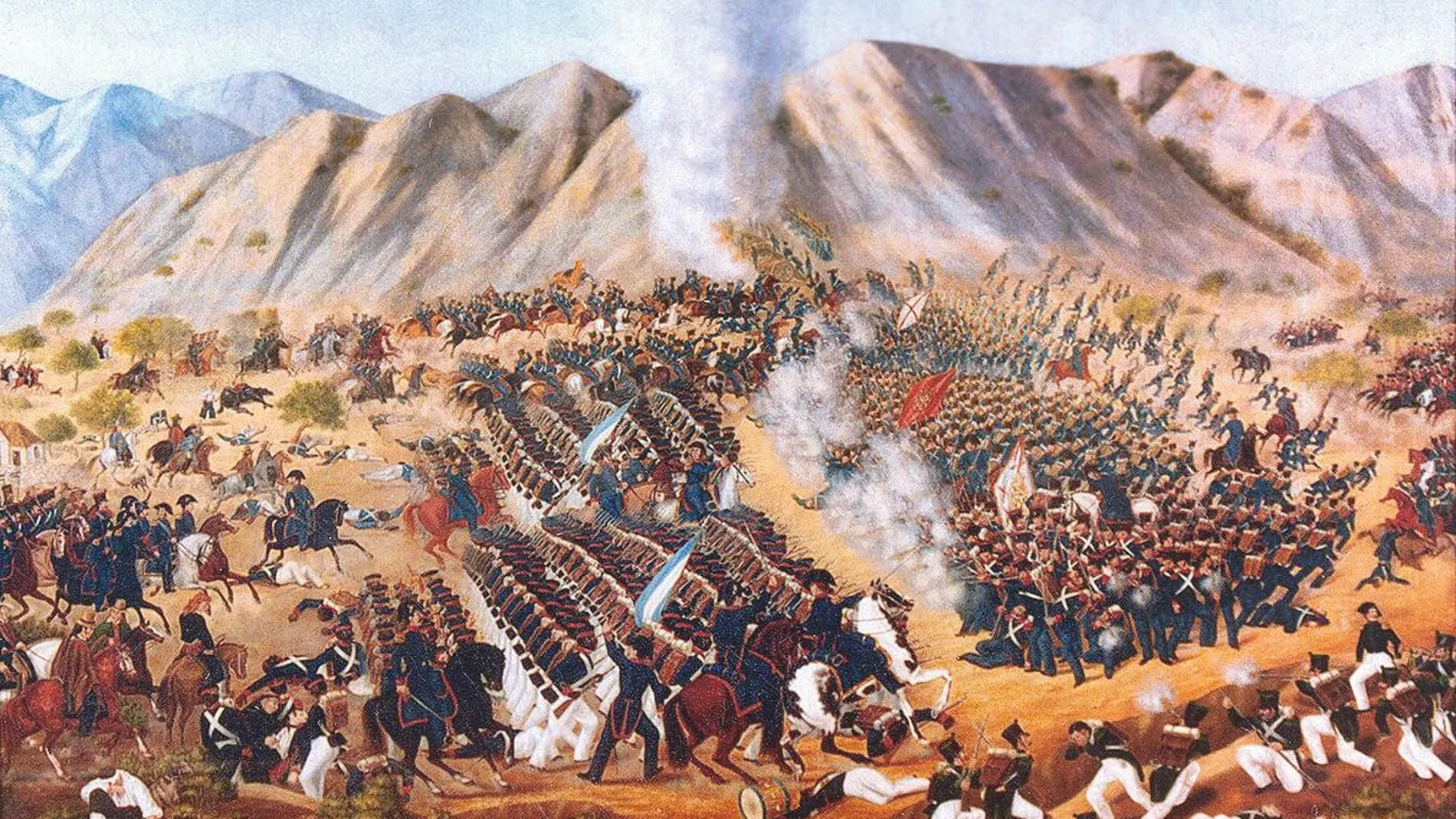 Batalla de Chacabuco, por José Tomás Vandorse, Museo Histórico Nacional de Chile