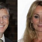 Bill Gates (i), y la empresaria Esther Alcocer Koplowitz (d), presidenta de Fomento de Construcciones y Contratas (FCC).
