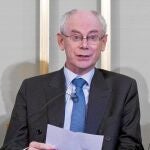 El presidente permanente del Consejo Europeo, Herman Van Rompuy