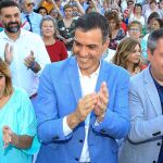 Susana Díaz, Pedro Sánchez, Juan Espadas y Alfonso Rodríguez Gómez de Celis, en Sevilla
