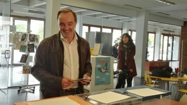 El candidato de Navarra Suma a la presidencia de la Comunidad Foral, Javier Esparza