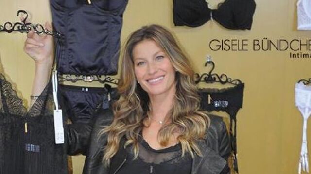 Gisele Bündchen presenta su nueva lencería, con un ligero toque de erotismo