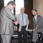 Francesc Homs, Daniel Osàcar y Oriol Pujol, en el Parlament