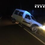 El vehículo accidentado.