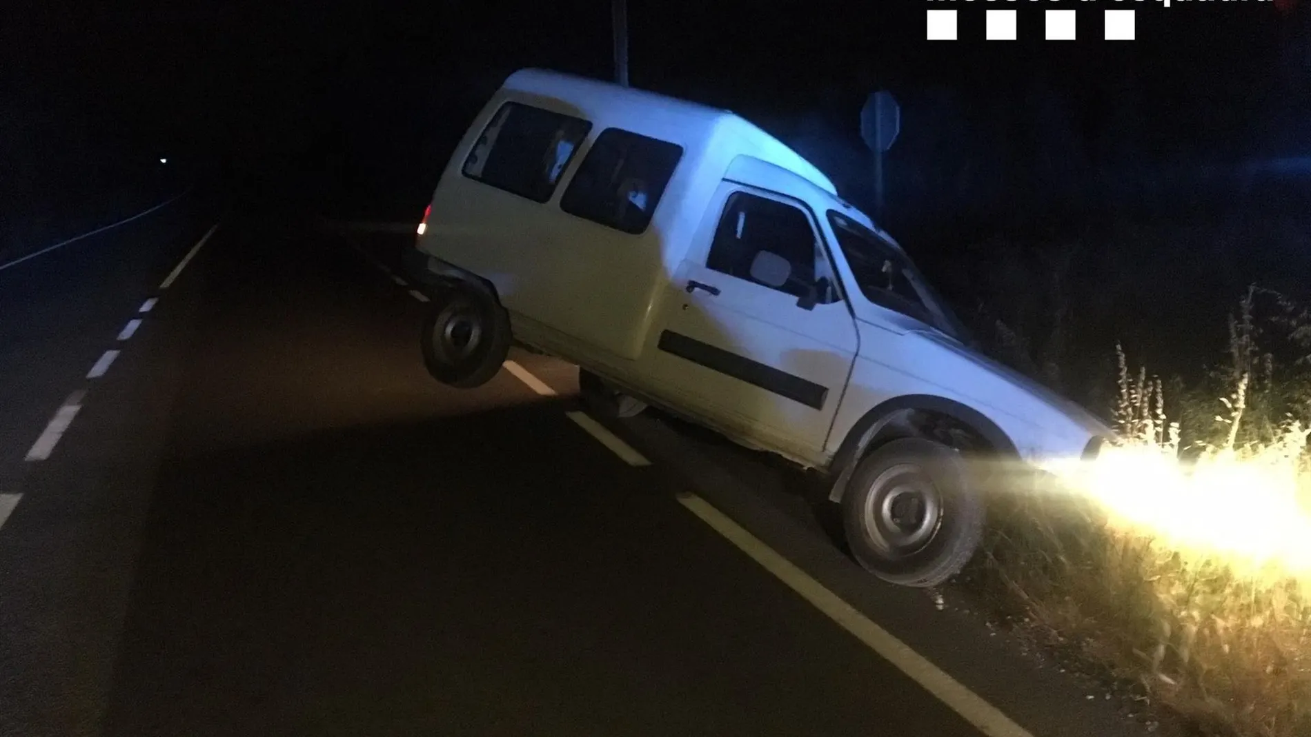 El vehículo accidentado.