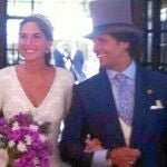 Fran Rivera y Lourdes Montes, el 14 de septiembre, en una de las imágenes filtradas del día de su boda