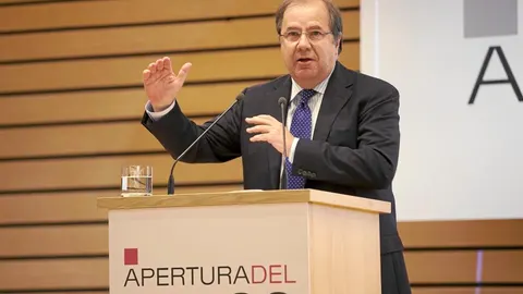 Herrera durante su intervención en la apertura del curso económico de Castilla y León