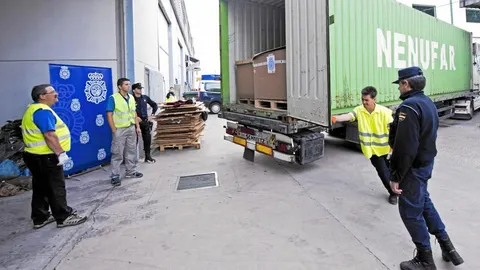 Ayer se inició el traslado de las 64 toneladas de hachís halladas en Córdoba para su destrucción