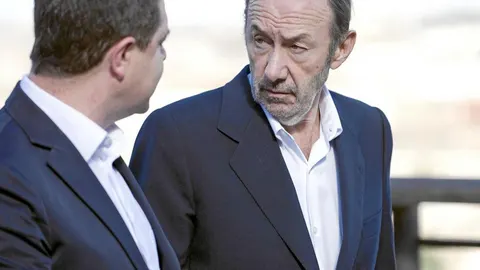 Rubalcaba y García-Page, en un acto con pensionistas este fin de semana en Castilla La-Mancha