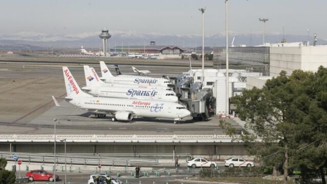 Aviones de Air Europa en Barajas