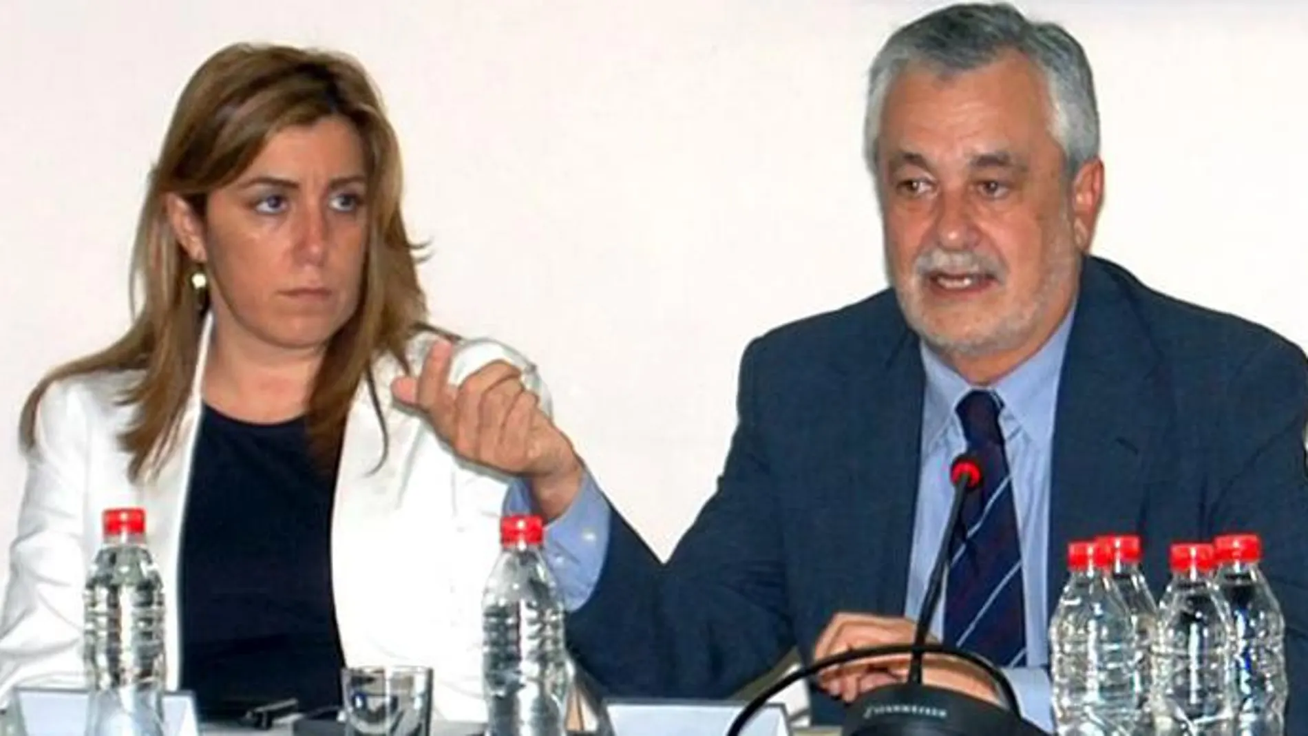 Susana Díaz junto a José Antonio Griñán.