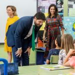 Fernando López Miras durante su visita al colegio Nuestra Señora de Atocha