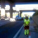 El vehículo se precipitó por un puente de la autopista A-1, a la altura de Alcobendas, desde una altura de siete metros