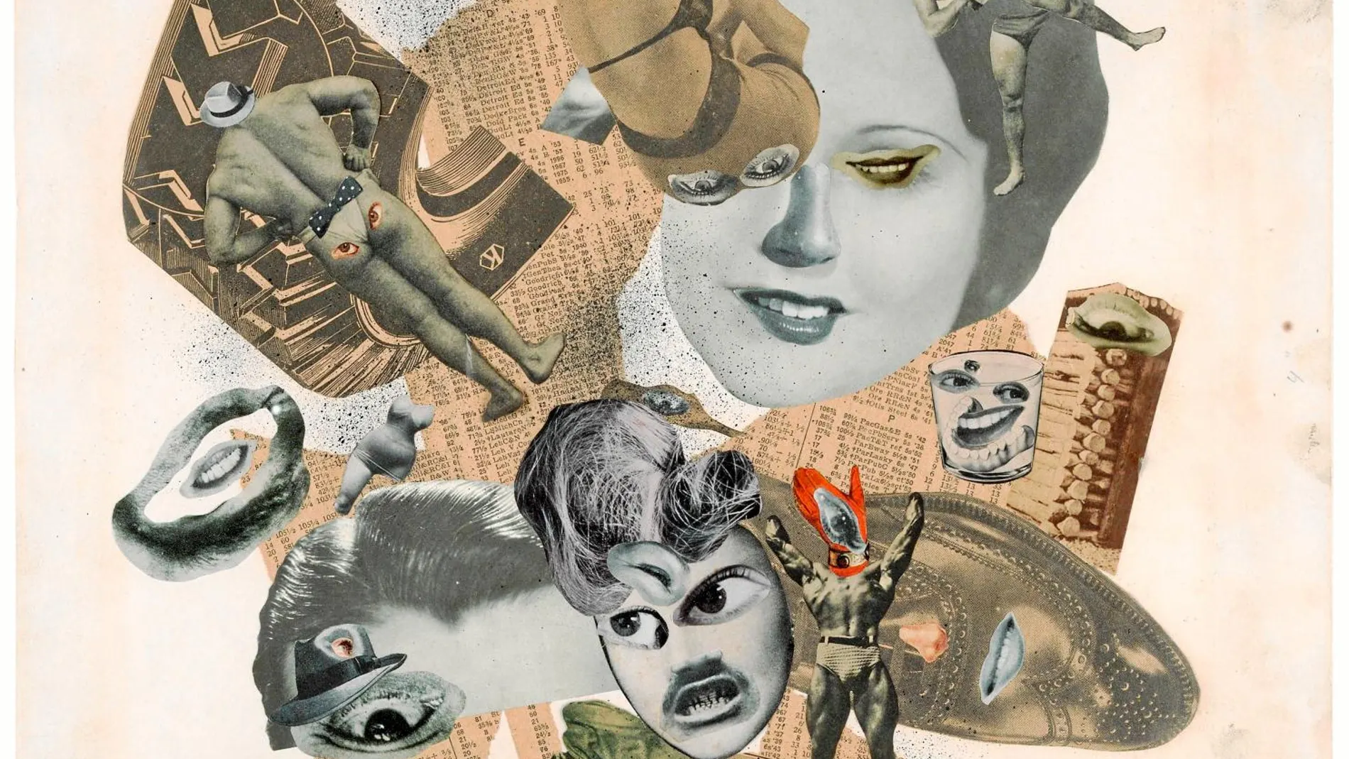 La obra «Keep smiling», de George Grosz, es un ejemplo de la forma de hacer propaganda a través del arte