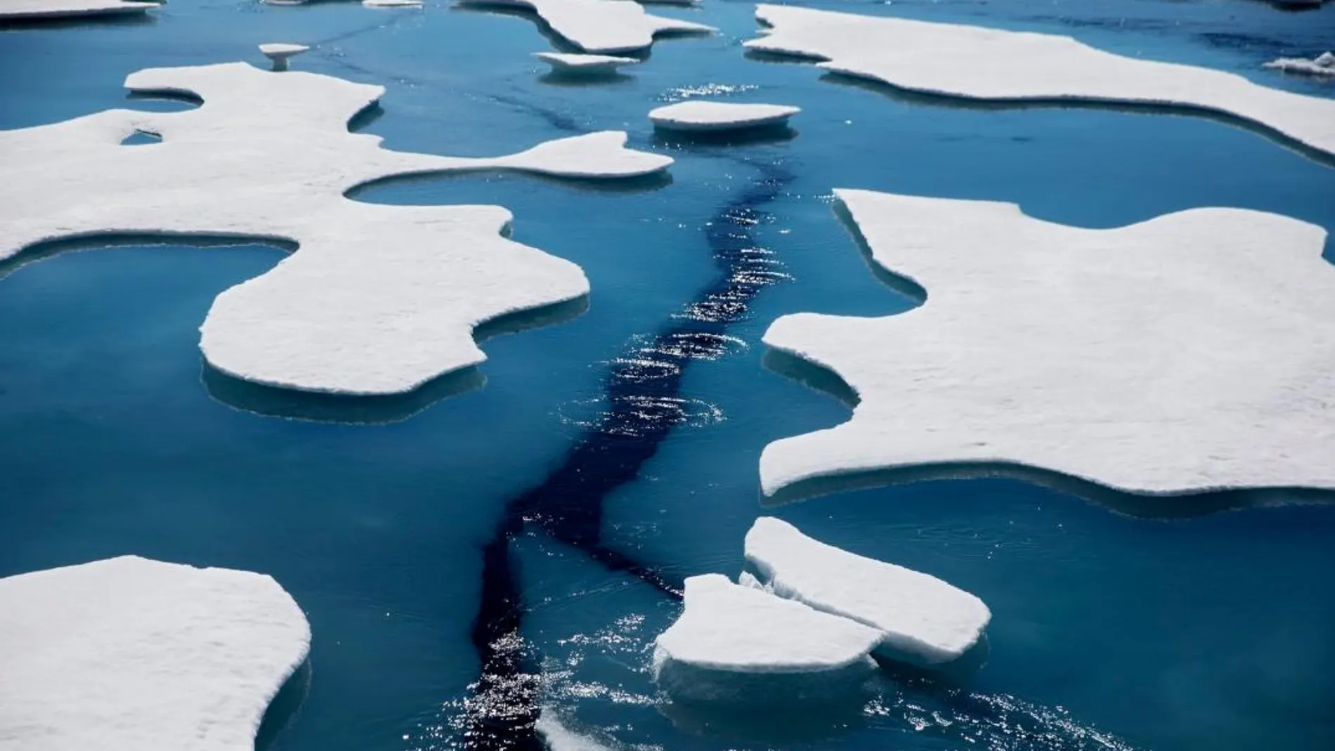 Hielo marino del Ártico, en una imagen de 2017