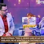 Una imagen de la entrevista a Belén Esteban en «Sálvame Deluxe»