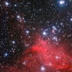 Estrellas jóvenes pintando un espectacular paisaje estelar