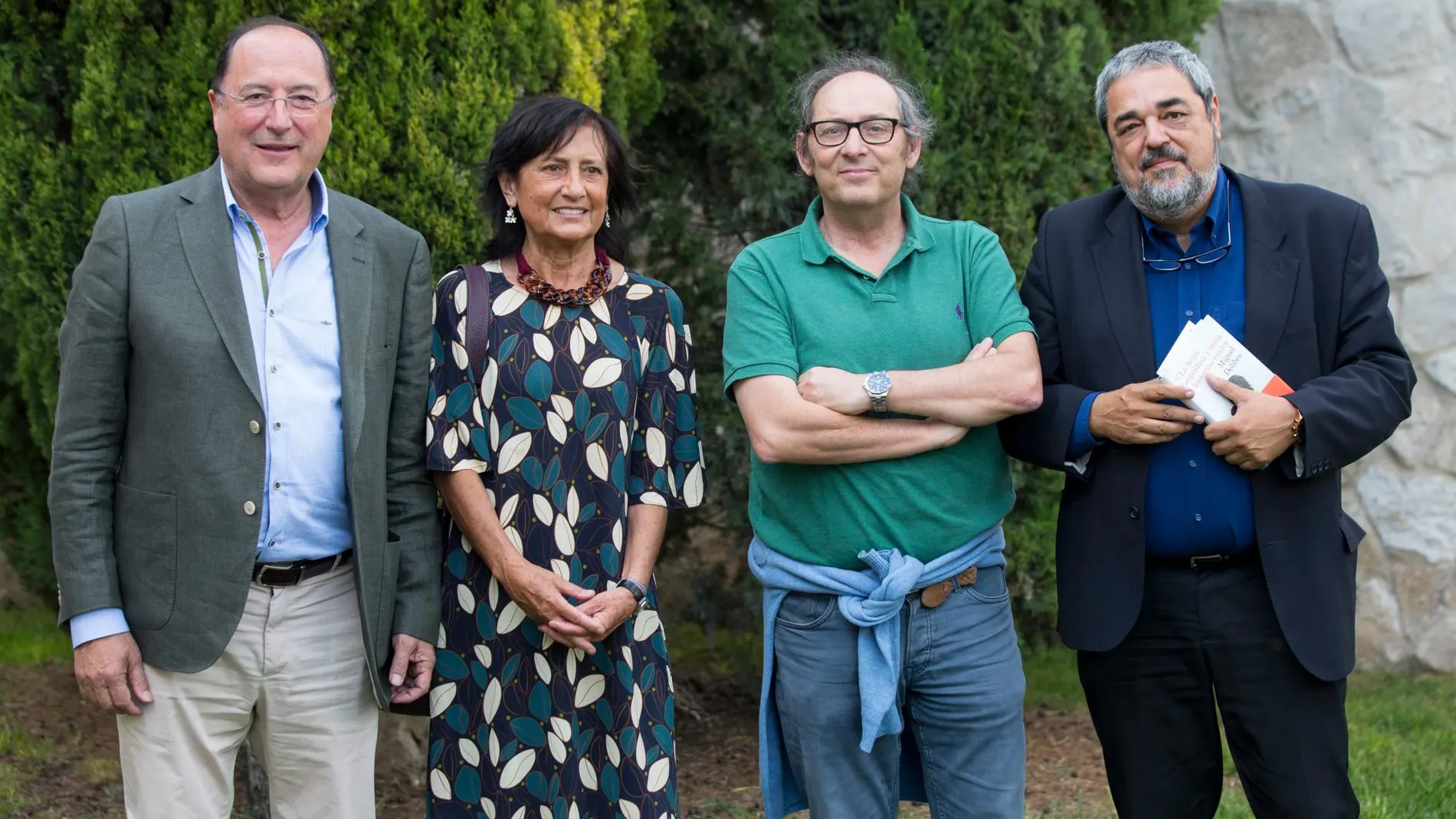 Carlos Moro, Elisa Delibes, Adolfo Delibes y Carlos Aganzo
