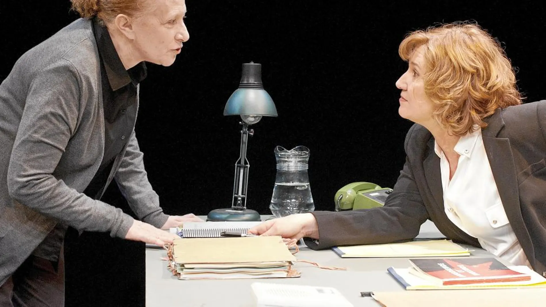 Mira (izda) y Wagener, en la obra