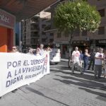 Una de las últimas concentraciones de la plataforma «Stop Desahucios» en Salamanca