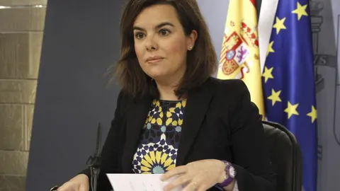 La vicepresidenta del Gobierno, Soraya Sáenz de Santamaría
