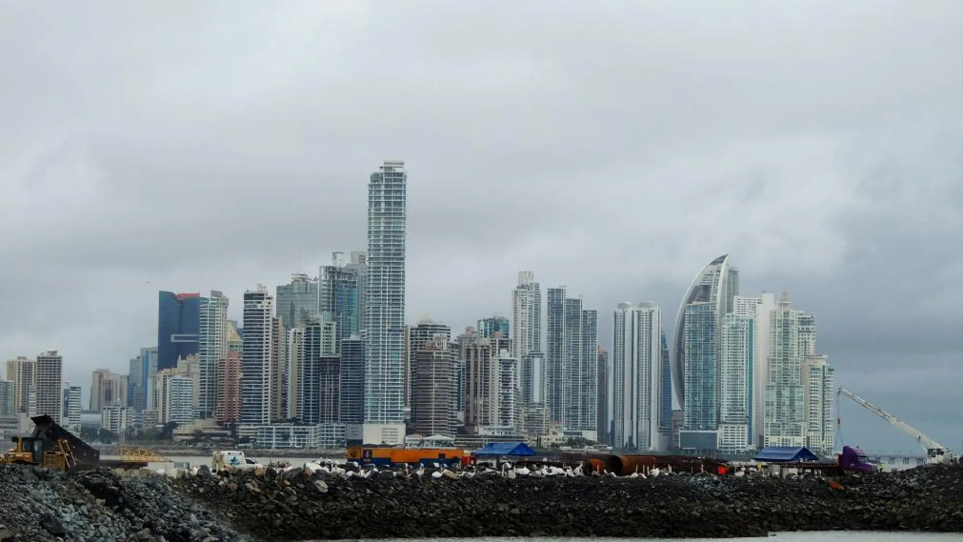 El «skyline» de Ciudad de Panamá, donde figuraban varias de las sociedades mencionadas en los "papeles de Panamá"