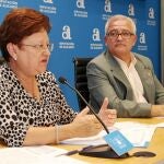 La presidenta Luisa Pastor y el diputado César Augusto Asencio anunciaron los resultados de la Comisión de Hacienda